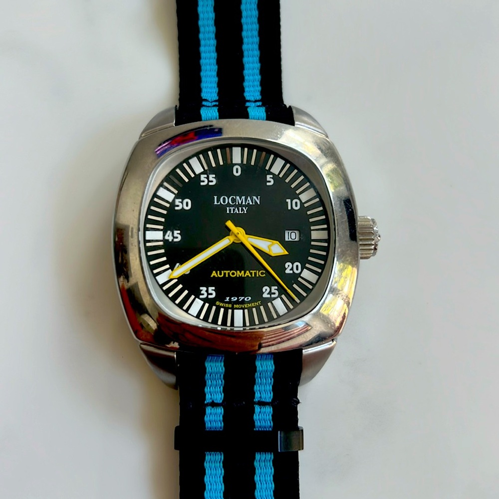Locman 1970 automatic Swiss movement watch